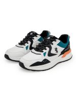 Comfy New Orange & White Tpr Sole Lifestyle Sneakers