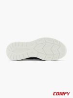 Bottom view of the white sole of a Memphis One half-shoe, showing its durable, multi-directional traction pattern for enhanced grip and stability.