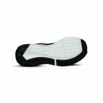 Underside view of Shadow Zoom black running shoe sole with white hexagonal grip pattern and durable black rubber, for optimal traction.