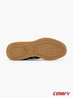 Under sole of Bench shoes showing textured gum rubber grip pattern.