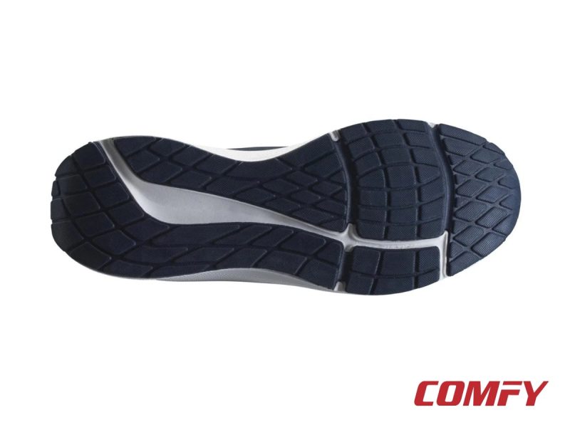 Bottom view of Crivit running shoe showing tread pattern and grip.