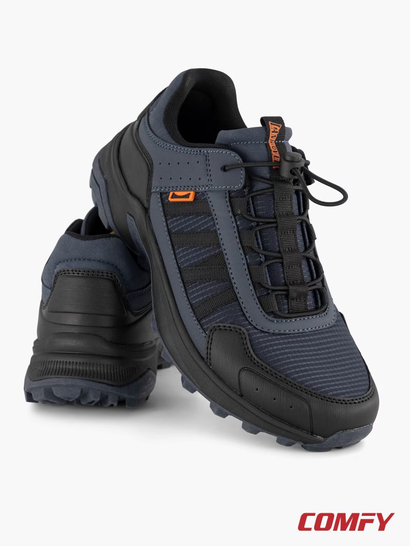 Pair of Landrover men's outdoor low-cut shoes shown from front and back angles.