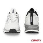 Front and back view of grey Red Tape ETPU sneakers showing lacing and heel tab.