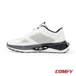 Medial side profile view of Red Tape ETPU running shoes.