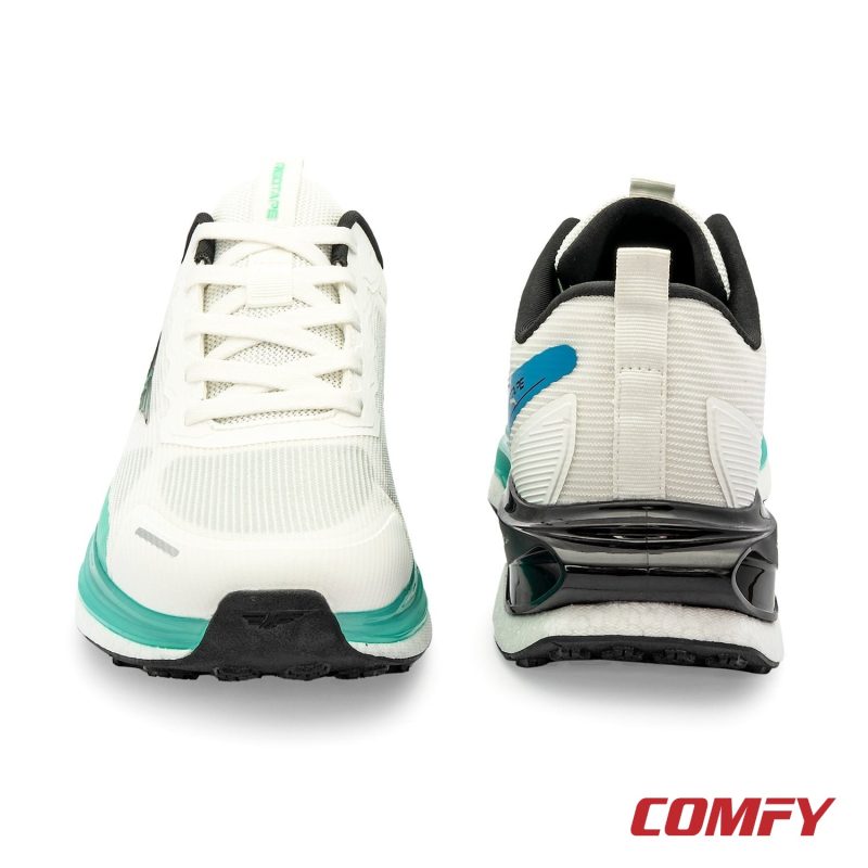 Side profile highlight of the cushioned sole and sleek upper design.
