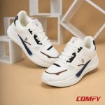 Pair of Red Tape white sneakers with cube props