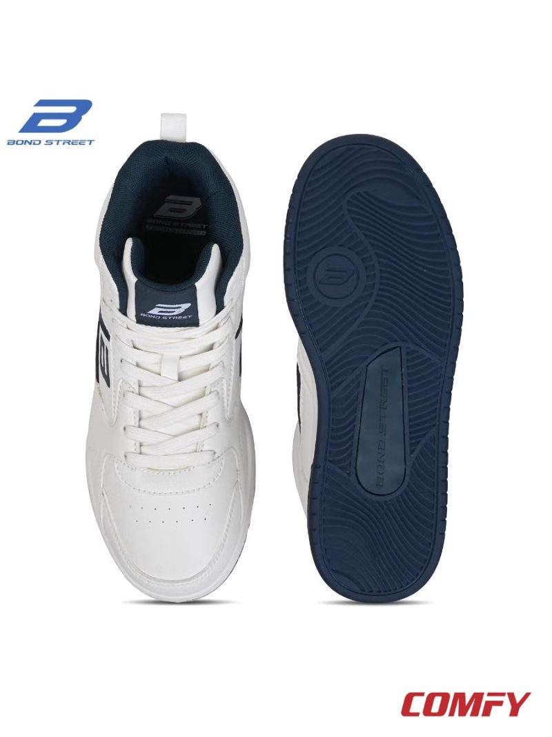 Top-down and sole view of Bond Street sneaker.