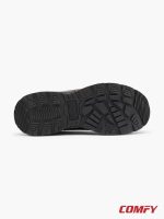 Textured black rubber sole of Memphis One brown shoes.