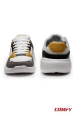 Front and back view of Red Tape Novak grey sneakers.
