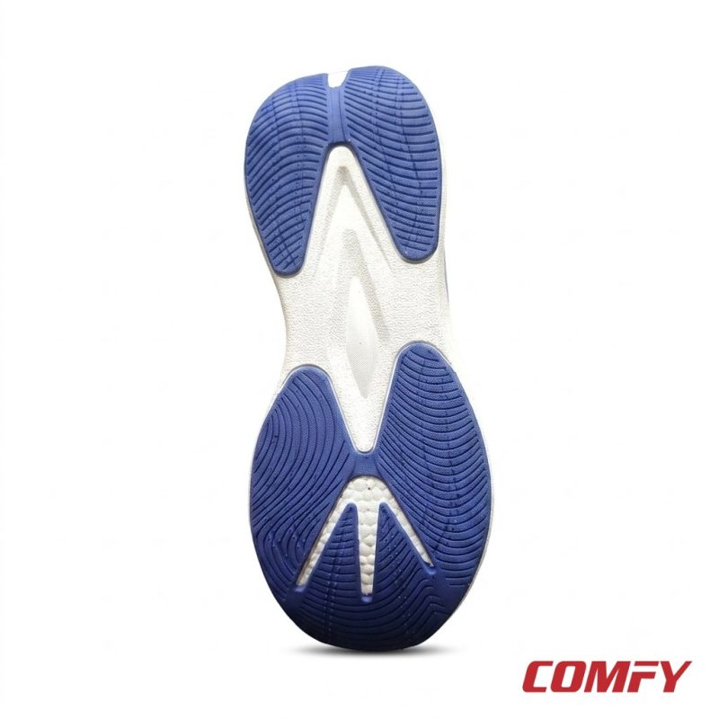 High-traction rubber sole of 100% original Reebok premium blue running shoes.
